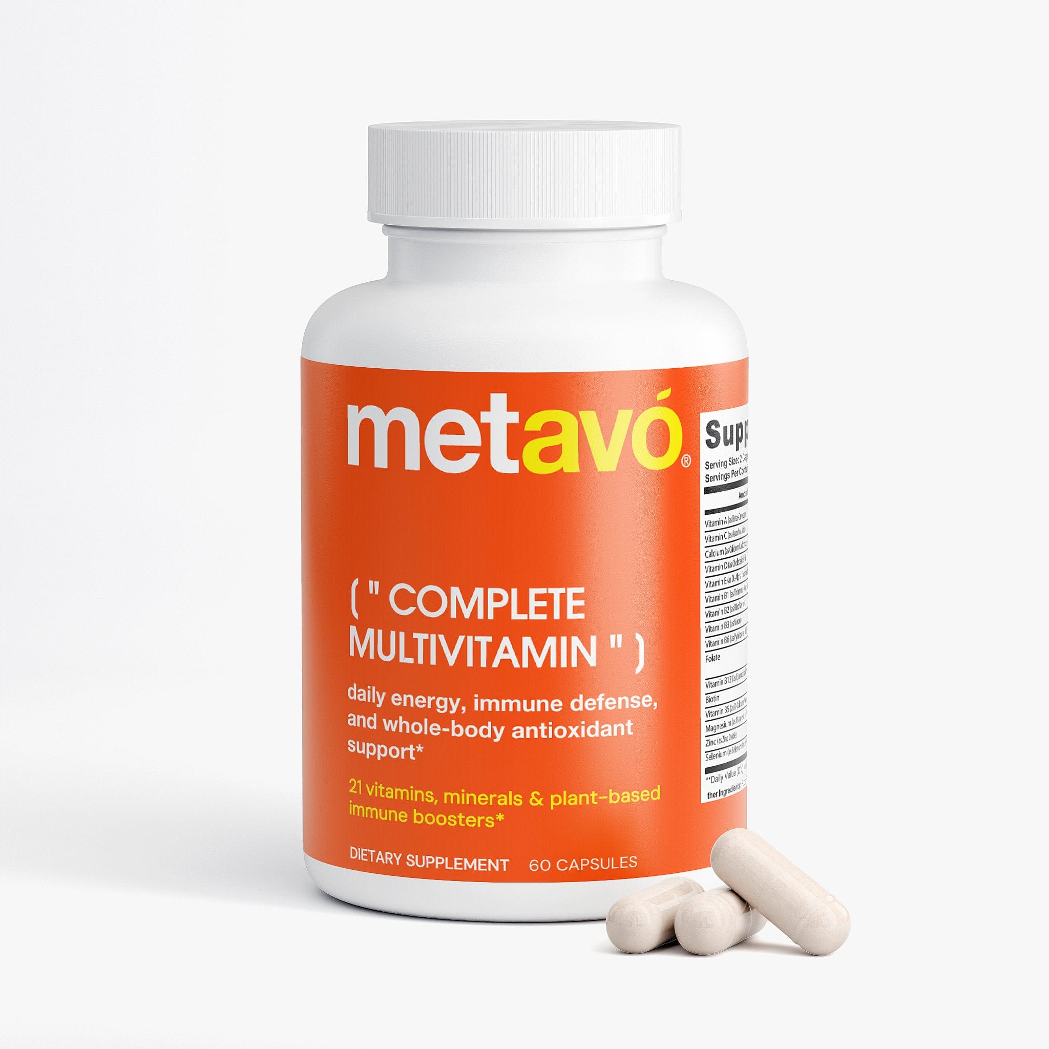 Metavo.com Vitamins & Minerals Complete Multivitamin
