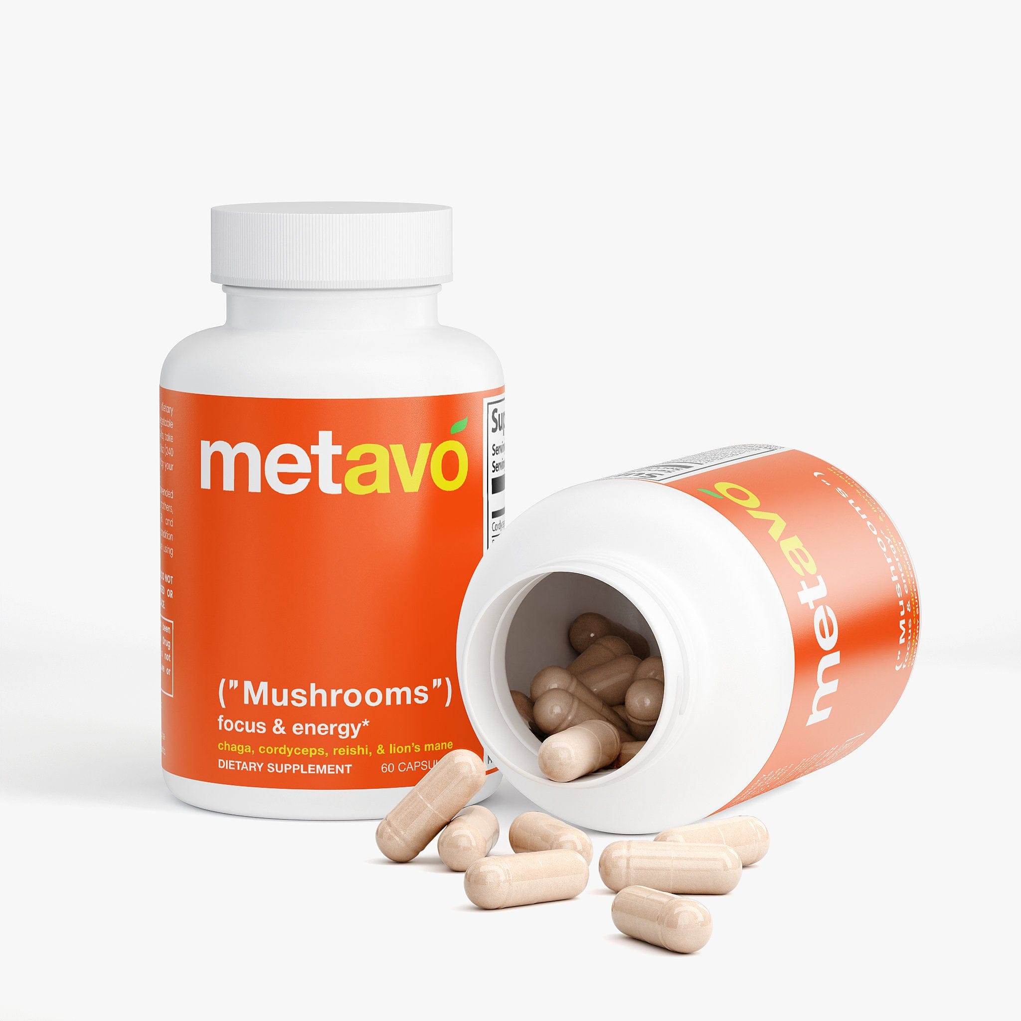 Supliful Natural Extracts Mega Mushrooms Lion's Mane | Chaga | Cordyceps | Reishi | 30 Serve