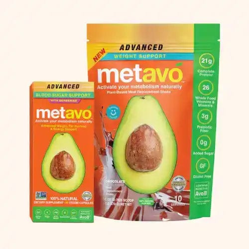 Metavo.com Starter Kit: Advanced Weight Support Meal Replacement Chocolate & Advanced Glucose Metabolism Support with Berberine