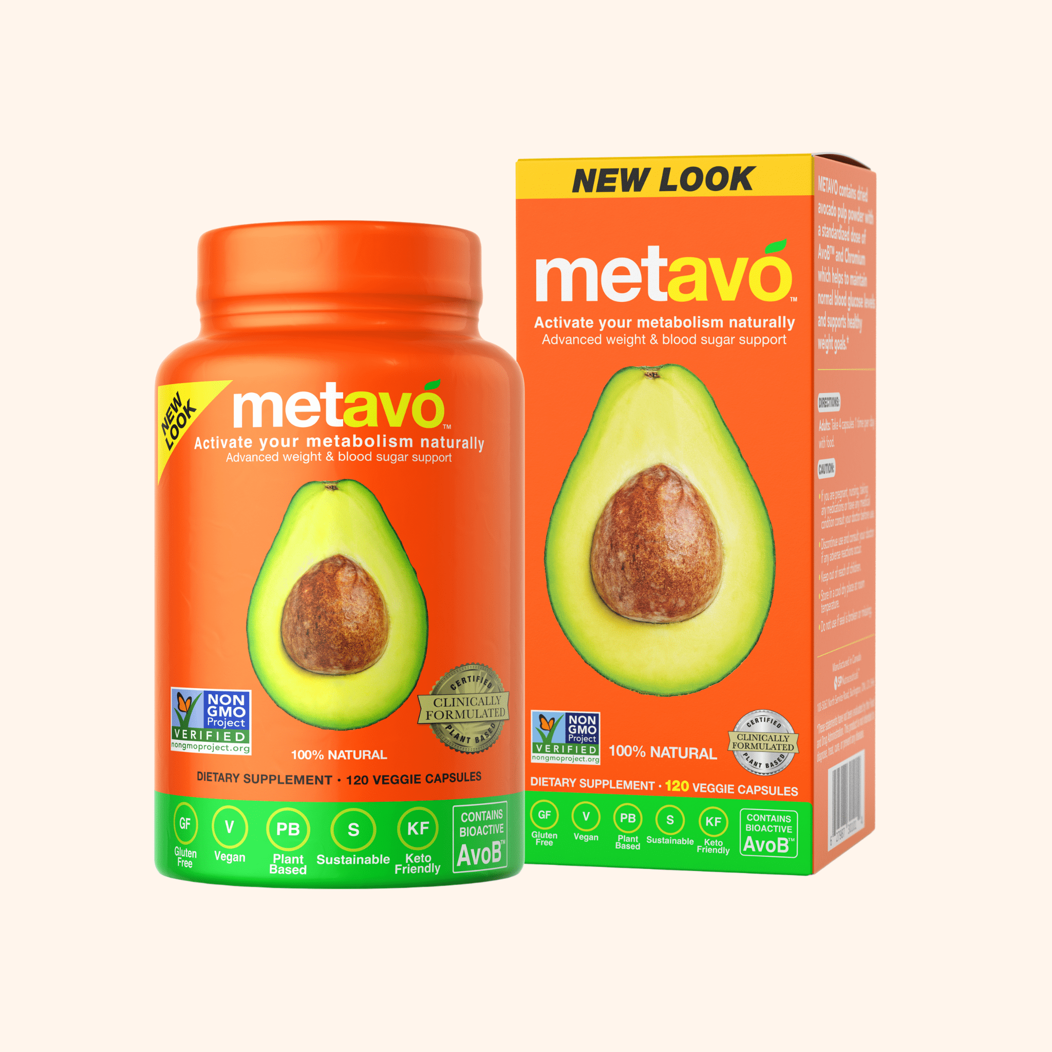 MetAvo Monthly Supply 120 Capsules Metabolism Booster Capsules