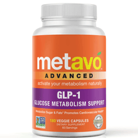 Metavo Advanced GLP-1 Blood Sugar Support with Berberine 1 Month Supply