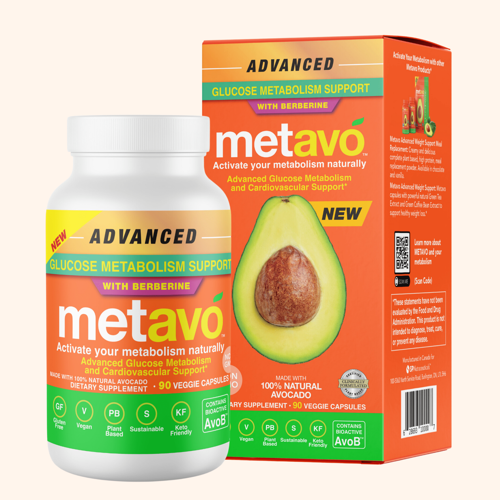 Metavo US Metavo Metavo Advanced Glucose Metabolism Support with Berberine