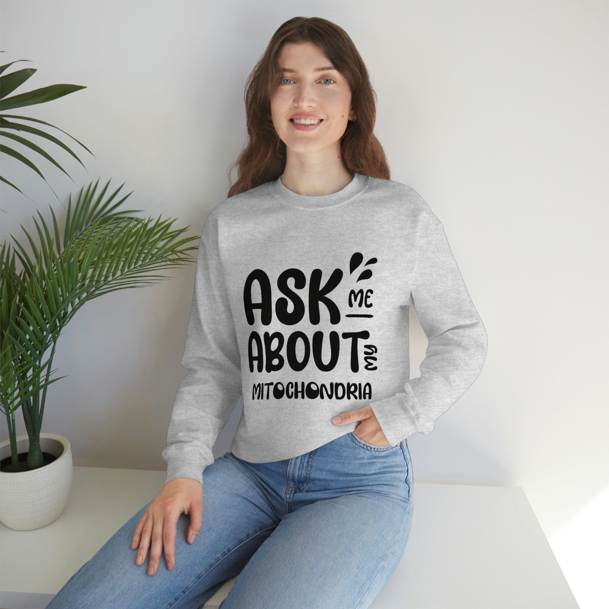 Printify Sweatshirt Mitochondria Unisex Heavy Blend™ Crewneck Sweatshirt