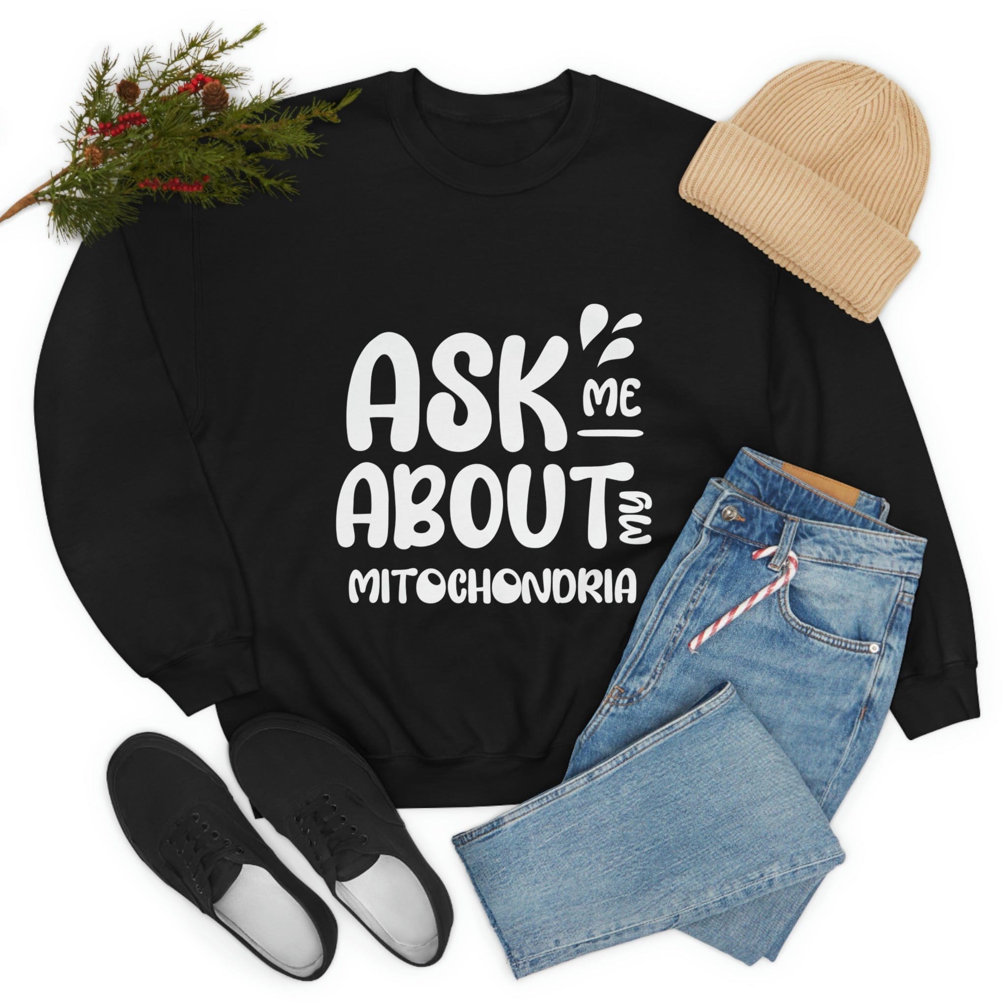Printify Sweatshirt Mitochondria Unisex Heavy Blend™ Crewneck Sweatshirt