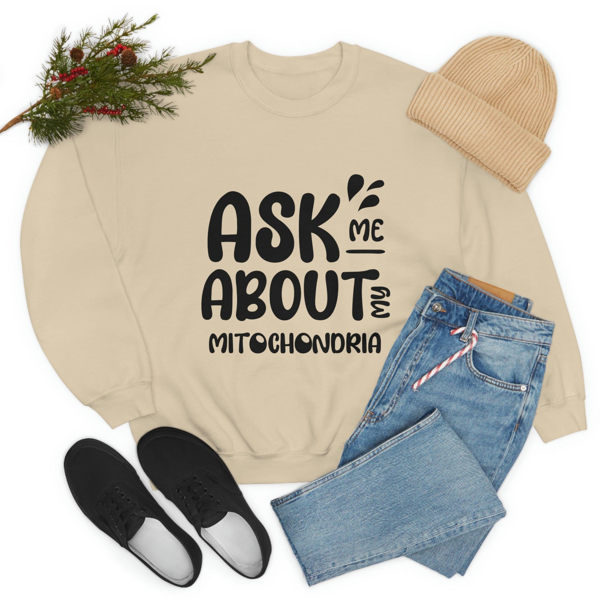 Printify Sweatshirt Mitochondria Unisex Heavy Blend™ Crewneck Sweatshirt