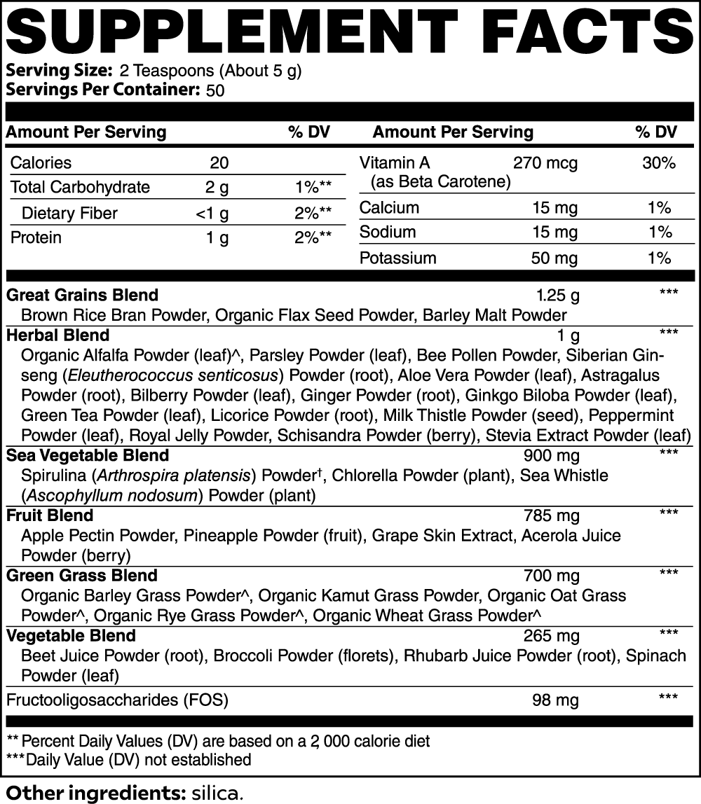 Supliful Natural Extracts Super Greens Smoothie Mix | 50 Serve